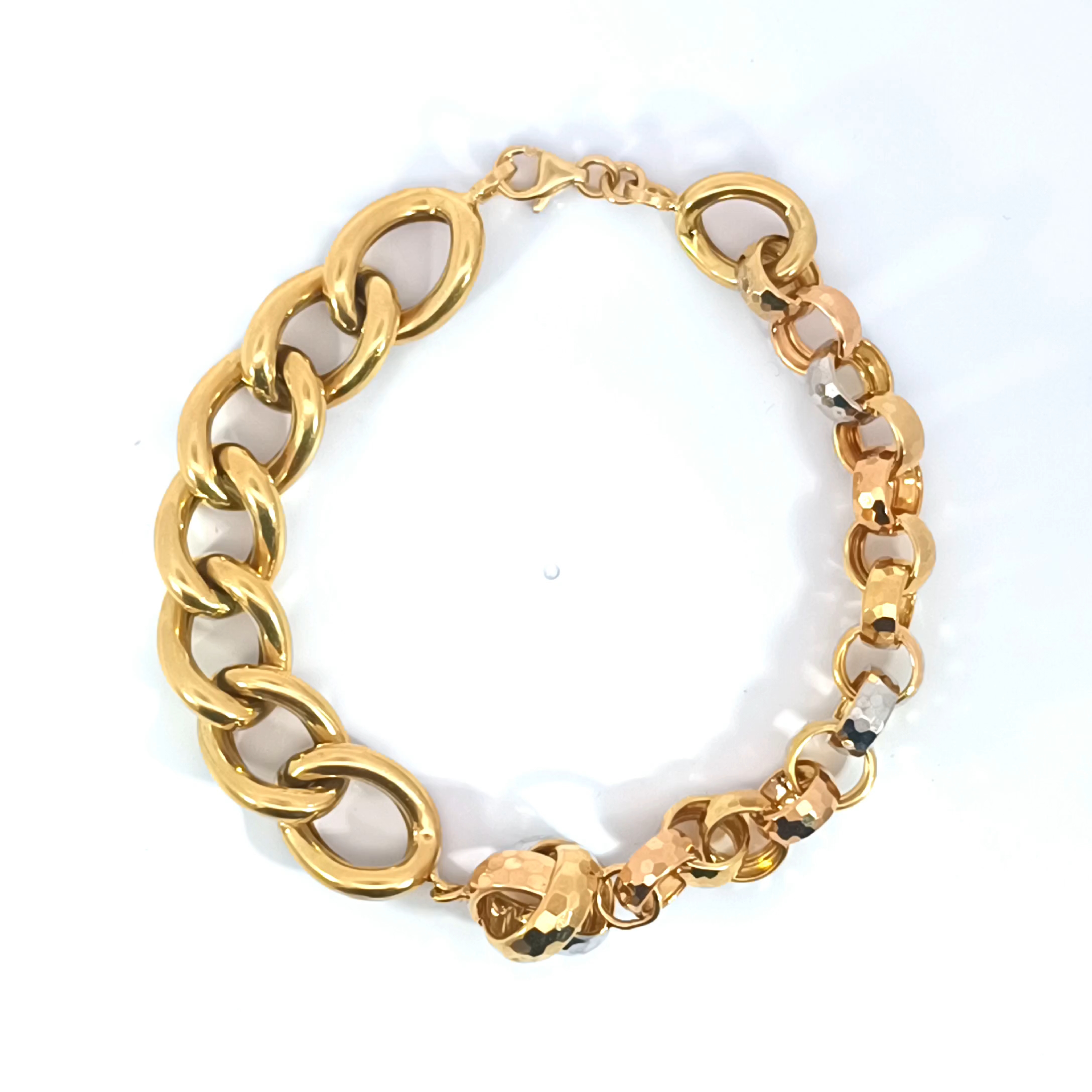 Cadena half rolo bracelet